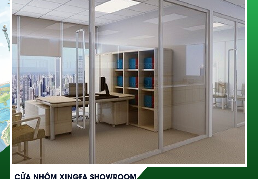 Cửa nhôm Xingfa cho showroom, văn phòng Đà Nẵng – Giải pháp sang trọng và hiện đại cho mọi không gian